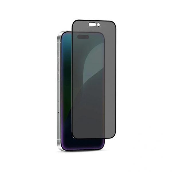 Silkscreen 28° Matte Privacy ESD Anti-Static Tempered Glass for iPhone - Image 3