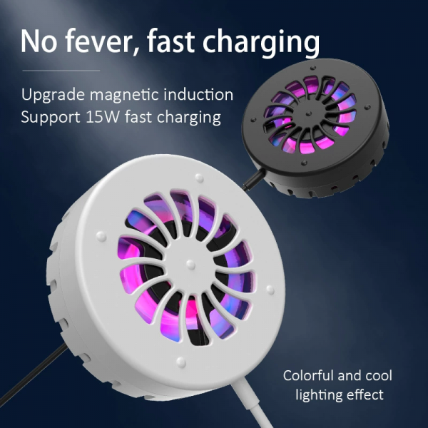 Magnetic Heat Dissipation Wireless Charger Pad With Ambient Light - Image 2