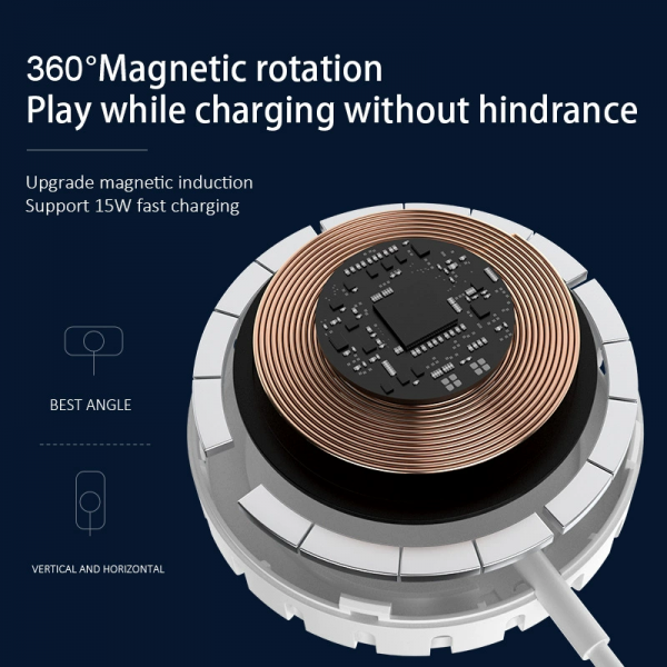 Magnetic Heat Dissipation Wireless Charger Pad With Ambient Light - Image 4