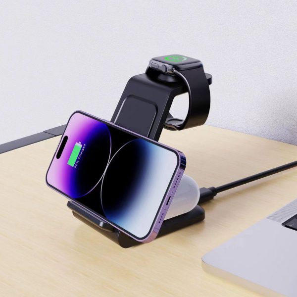 For iPhone 15W Wireless Charger Stand with LED Indicator - Image 5