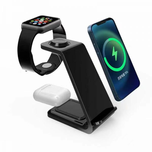 For iPhone 15W Wireless Charger Stand with LED Indicator - Image 2