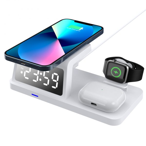 15W Wireless Charger 3 in 1 Desktop Wireless Charging Stand - Image 4