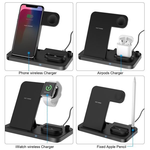 15W Magnetic Wireless Charger 4-in-1 Wireless Charger - Image 5