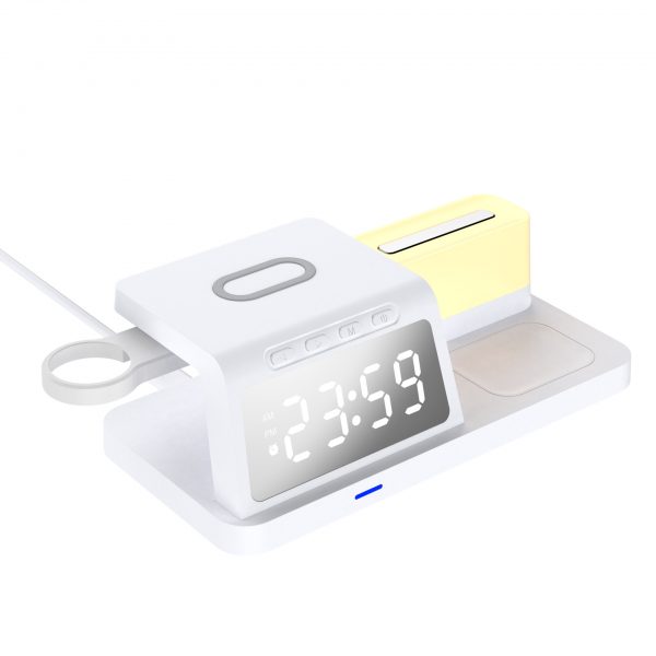 Night Light Clock 5 in 1 Wireless Charging 15W Charger - Image 3