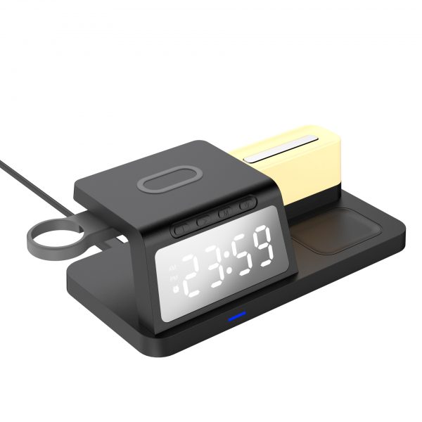 Night Light Clock 5 in 1 Wireless Charging 15W Charger - Image 2