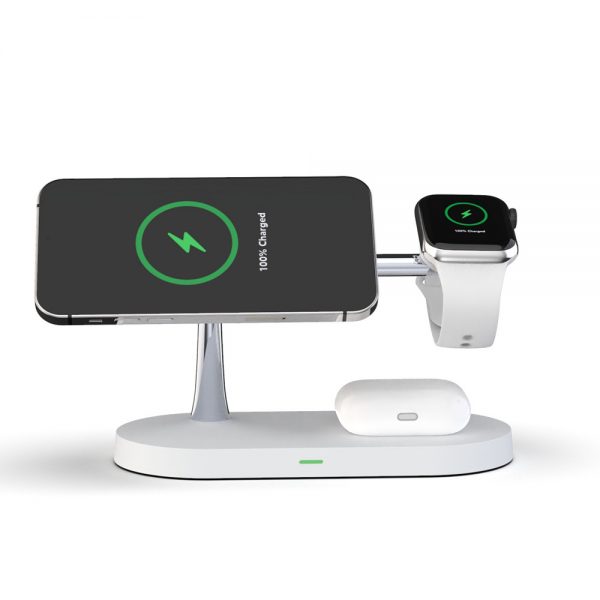 3-in-1 Wireless Charger Stand for iPhone 12/13/14/15 Pro Max - Image 4