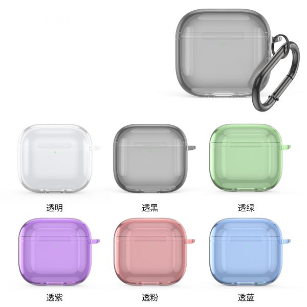 AirPods 4 Transparent Simple TPU Protective Case - Image 6