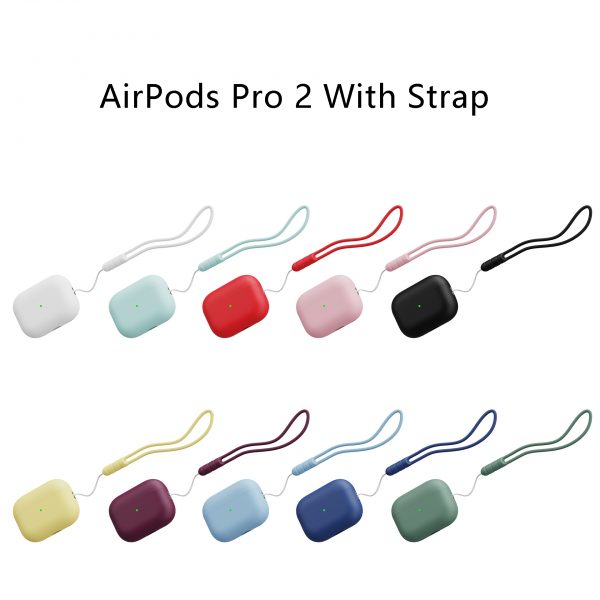 AirPods Pro 2 Split Silicone Casae with Strap - Image 7