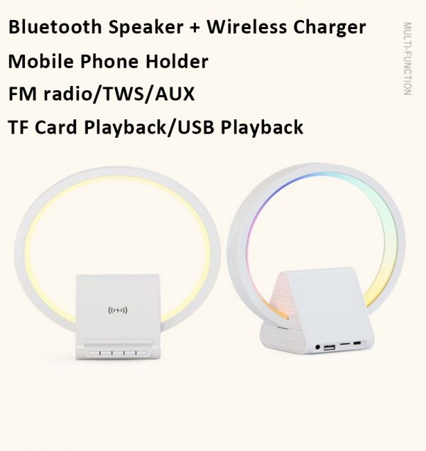 15W Big G Smart Colorful Wireless Bluetooth Speaker Charger - Image 6