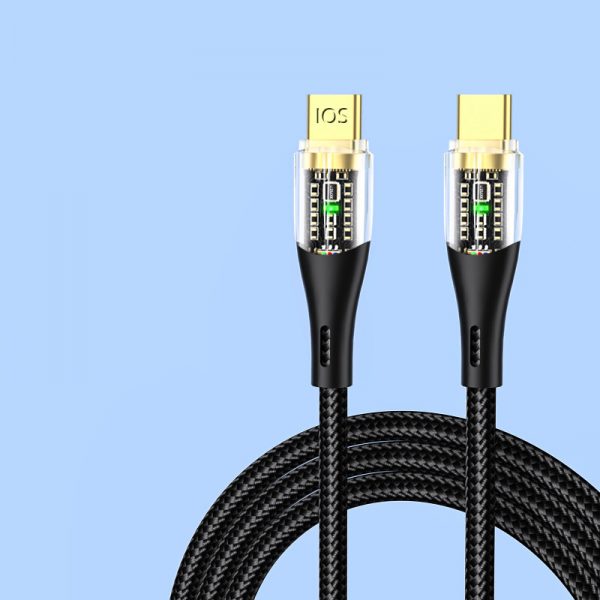 120W USB to USB-C Cable for Huawei 6A Super Fast Charging Nylon Cable - Image 3