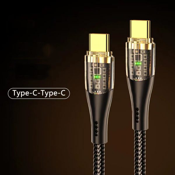 120W USB to USB-C Cable for Huawei 6A Super Fast Charging Nylon Cable - Image 4