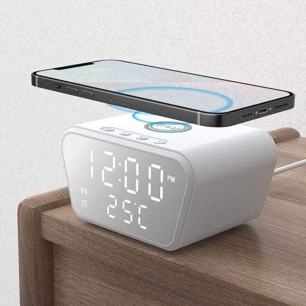 15W Clock Square Mobile Phone Wireless Charger - Image 5