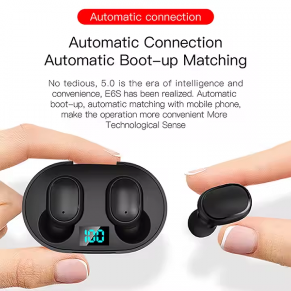 Wireless Bluetooth Headphones E6S Mini EarPhone for IOS Android - Image 3