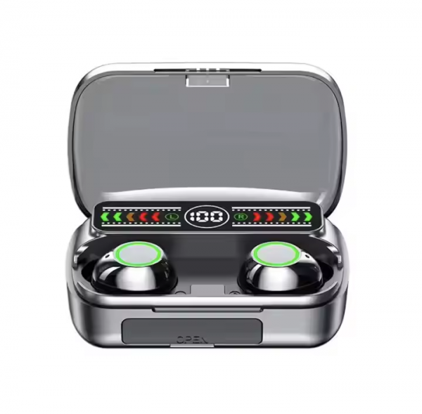 True Stereo Headphones M100 TWS Mini Wireless BT Earphone with Battery Power Charging Display - Image 2