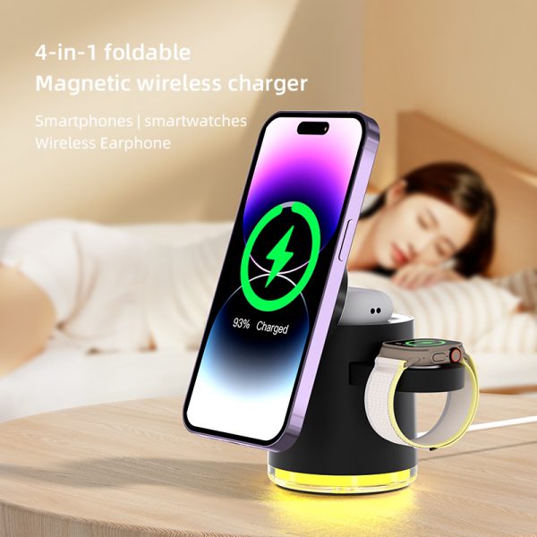 4 in 1 Foldable Magnetic Qi2 Wireless Charger - Image 8