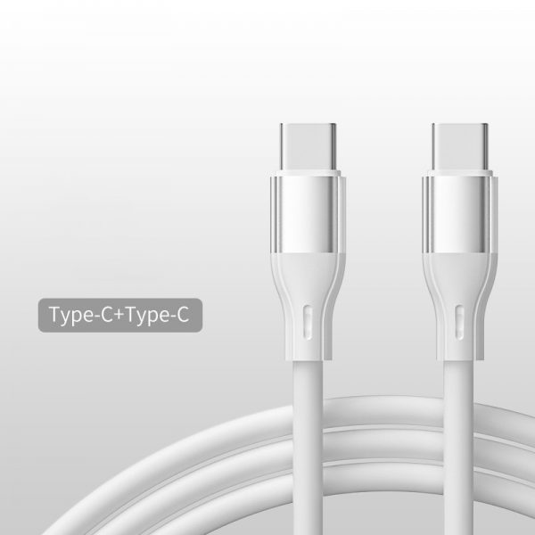1m 3ft 100W Silicone USB Type C to Lightning PD Fast Chargers Cable - Image 9