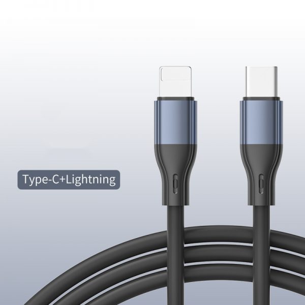 1m 3ft 100W Silicone USB Type C to Lightning PD Fast Chargers Cable - Image 7