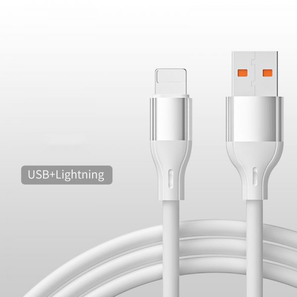 1m 3ft 100W Silicone USB Type C to Lightning PD Fast Chargers Cable - Image 3