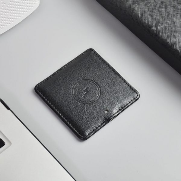 10W Leather Square Wireless Charger Pad - Image 2