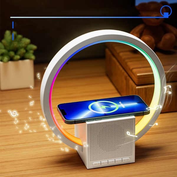 Colorful Light 15W Wireless Charger with Bluetooth Speaker - Image 4