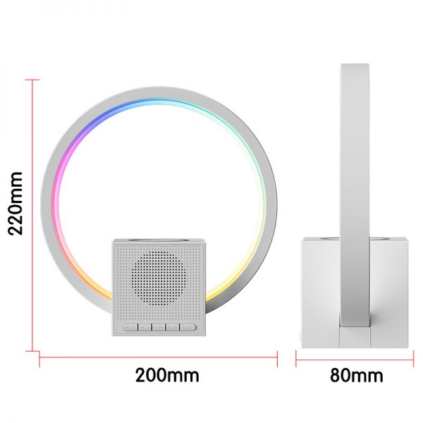 Colorful Light 15W Wireless Charger with Bluetooth Speaker - Image 5