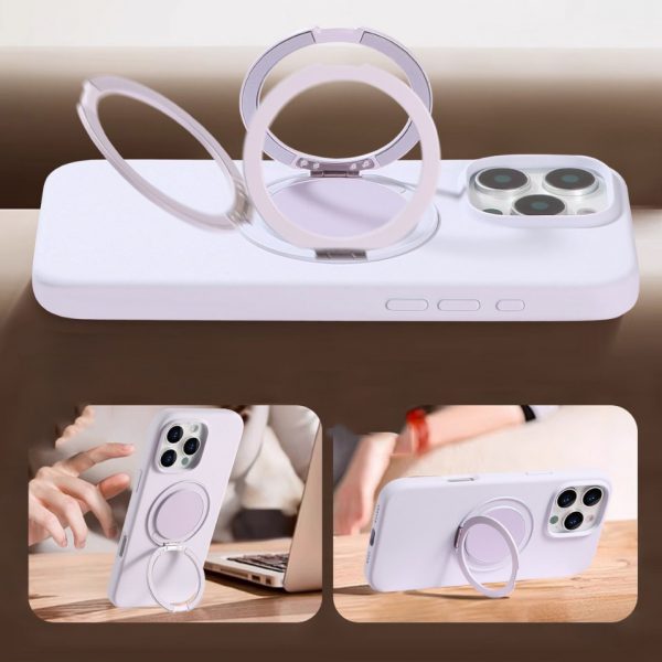 360 Degree Rotation with Bracket Stand Silicone Case for iPhone 11 12 13 14 15 16 - Image 6