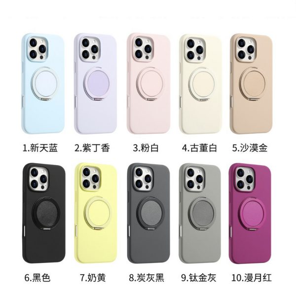 360 Degree Rotation with Bracket Stand Silicone Case for iPhone 11 12 13 14 15 16 - Image 7