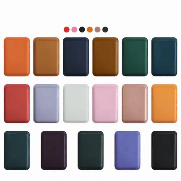 Leather Apple iPhone 12 13 14 15 16 MagSafe Wallet Card Bag - Image 9