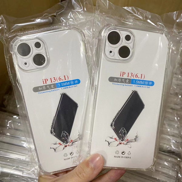 Thickning Balloon 1.5mm Anti Fall TPU Transparent Phone Case for iPhone 14 15 Pro Max - Image 2