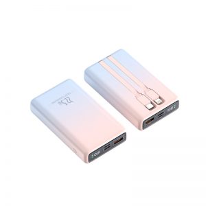 10000mAh Power Bank with Type C Lightning Cable