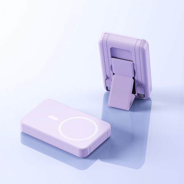 10000mAh Digital Display 15W MagSafe Wireless Charger PD 20W Power Bank with Holder - Image 5