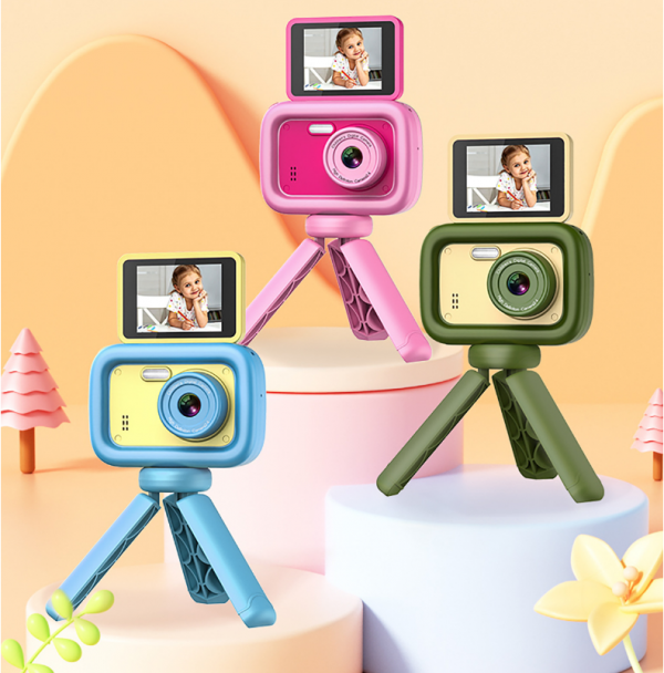 180° Flip Screen Fill Light Children's Camera 48 Megapixels 2.4inch IPS Big Screen HD Video Camera - Image 5