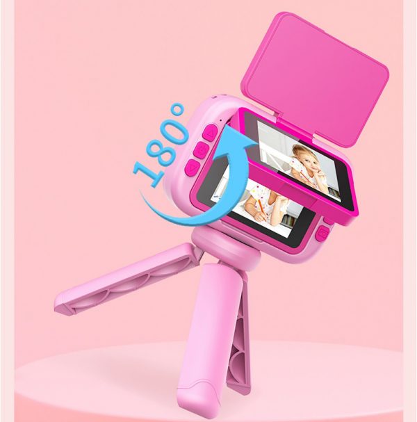 180° Flip Screen Fill Light Children's Camera 48 Megapixels 2.4inch IPS Big Screen HD Video Camera - Image 2