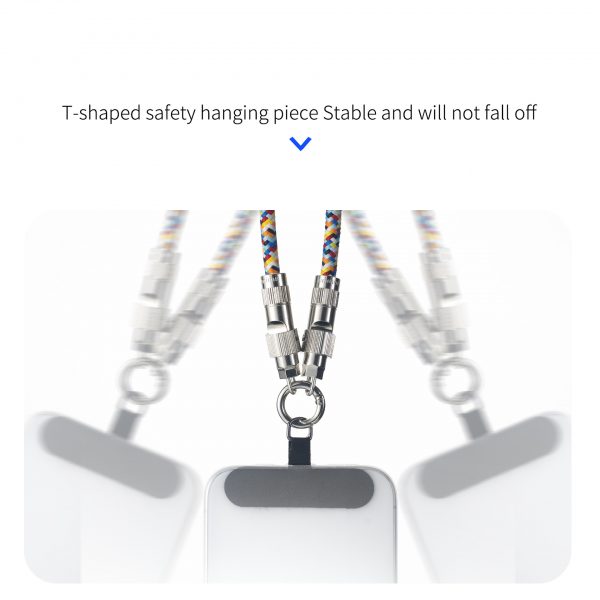 High Quality 2 in 1 Braided 27W Type-C to Lightning Buckle Design Lanyard 60W Type-C to C Fast Charging Data Cable - Image 3