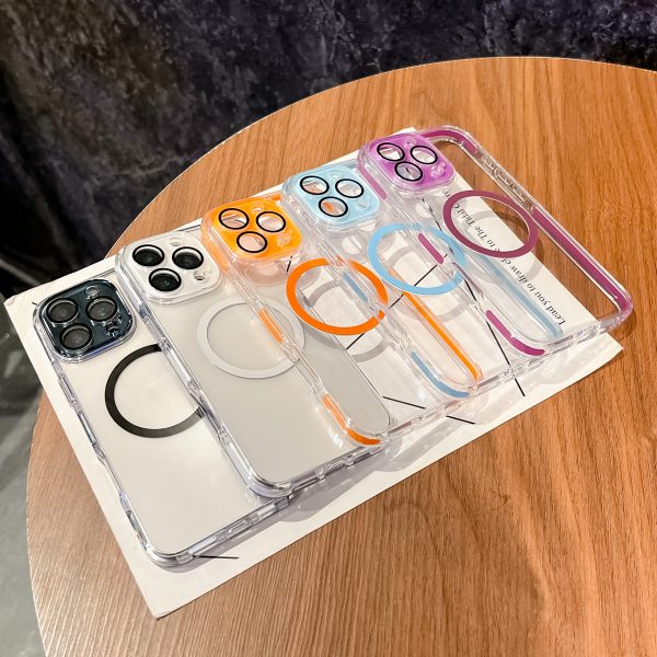 Simple Fashion Dual Color 2 in 1 MagSafe Case for iPhone 13 14 15 16 Pro Max Phone Case - Image 7