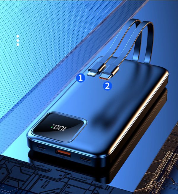 Power Bank with Built-in USB-C Lightning Connector 10000mAh Portable Charger 22.5W for iPhone 15 16 Series Samsung iPad Pro Air - Image 7
