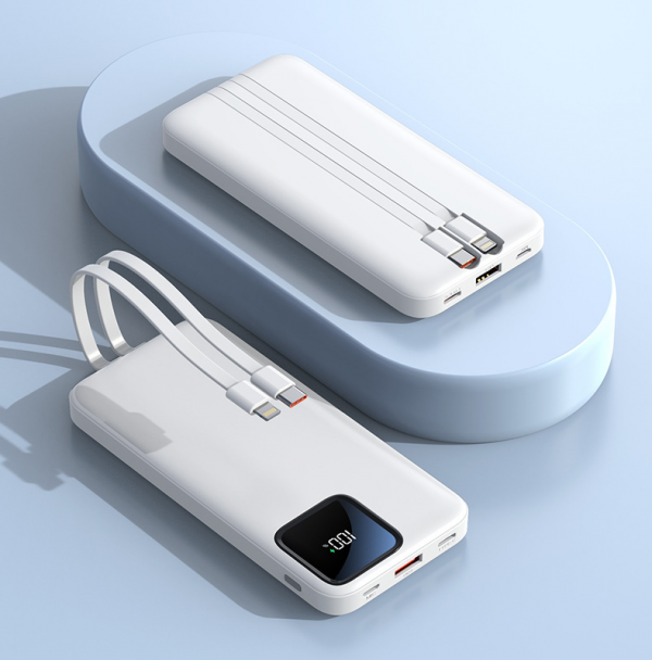Power Bank with Built-in USB-C Lightning Connector 10000mAh Portable Charger 22.5W for iPhone 15 16 Series Samsung iPad Pro Air - Image 5