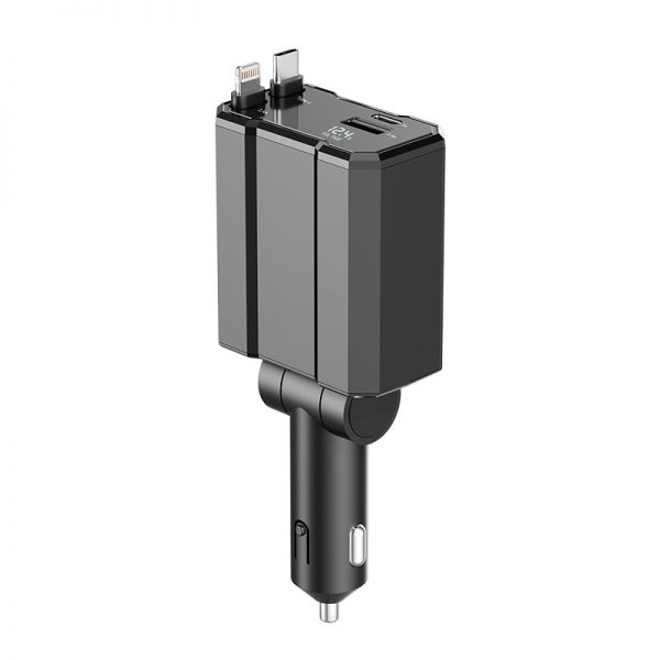 4 in 1 Retractable Car Charger