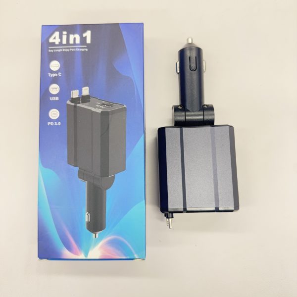 66W Super Fast Charging 4 in 1 Car Charger Multi-function Mobile Phone Charger for Car - Image 2