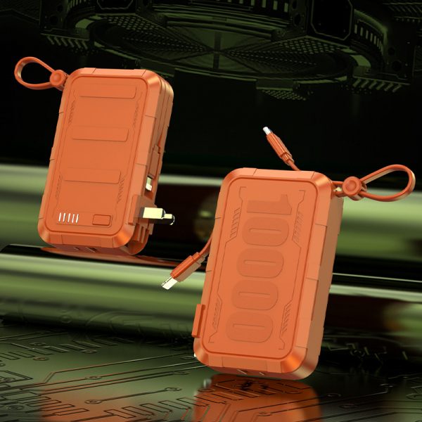 New Arrive AC Plug Type-C+Lightning Cable PD 22.5W Super Fast Charging 2 Ports 10000mAh 20000mAh Power Bank with Led Indicator - Image 2