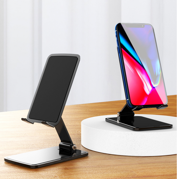 Aluminum Alloy Smartphone Desktop Stand Portable Foldable Lazy Multi-function Metal Mobile Phone Stand - Image 3