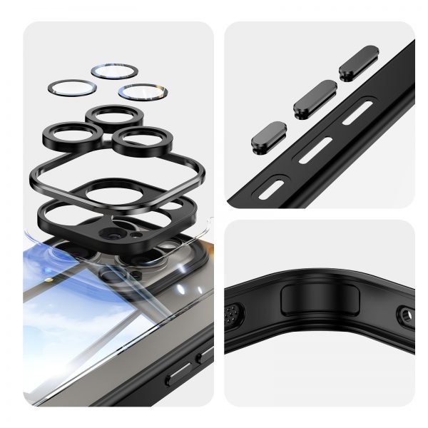 2 in 1 Armor Tempering Anti-drop Case for iPhone 12 13 14 15 16 17 Pro Max Airbag Protection Cell Phone Case - Image 4