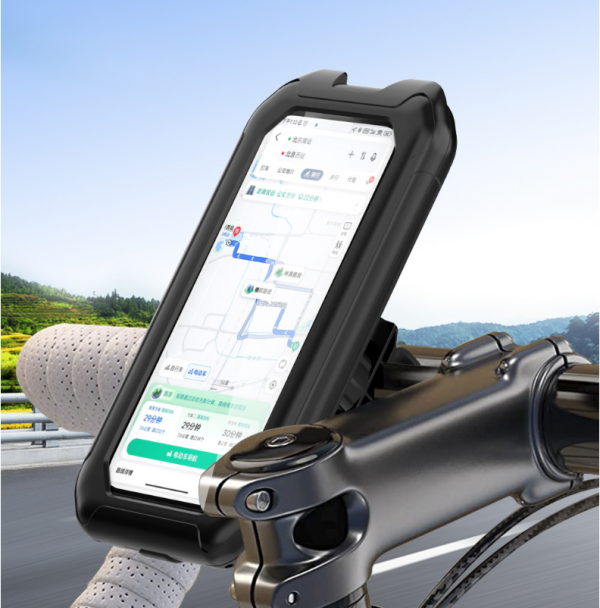 IP68 Waterproof Outdoor Bike Electric Vehicles Motorcycle Mobile Phone Holder Touchable Rotating Navigation Case Cover - Image 3
