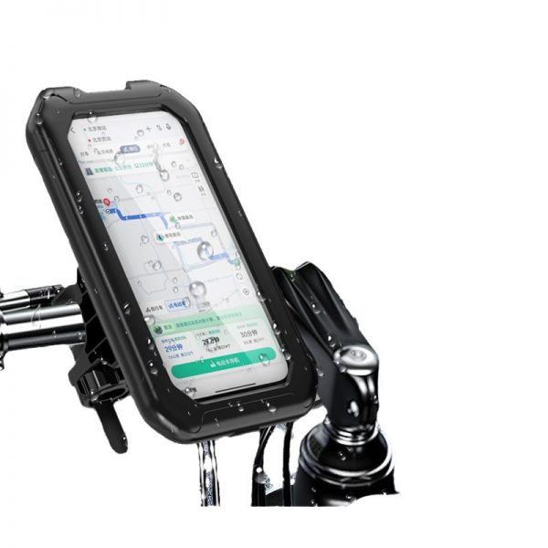 IP68 Waterproof Outdoor Bike Electric Vehicles Motorcycle Mobile Phone Holder Touchable Rotating Navigation Case Cover - Image 2