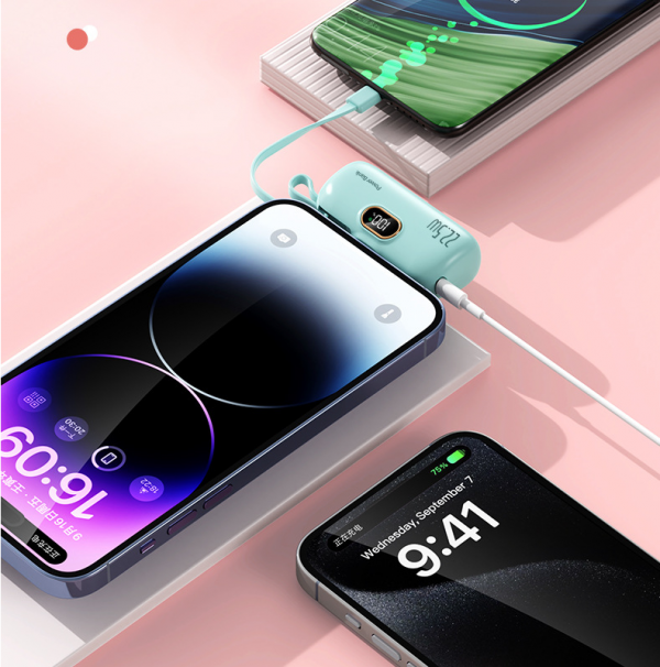 22.5W Super Fast Charge Capsule Power Bank 5000mAh Mini Pocket Emergency Battery Pack for iPhone Android - Image 5