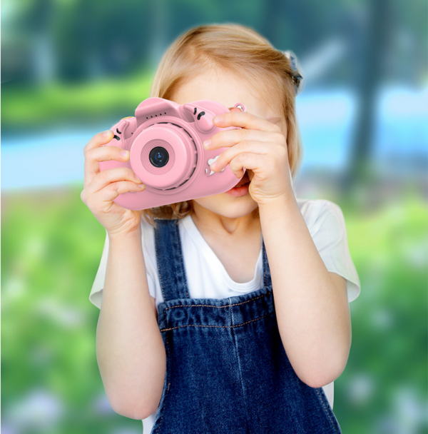 Photograph Child Cute Duals Camera Student Mini Game HD 1080P Children's Video Camera - Image 4