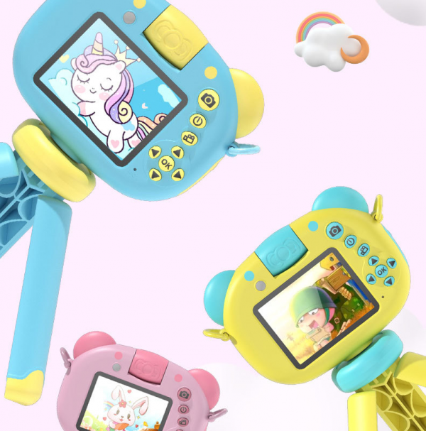 Model: D1 Color: Pink, Blue, Green Size: 96*22*68mm Screen: 2.4inch IPS Pixel: 48 Megapixels Lenses: F/2.8 F=1.8mm Zoom: Four Times Working Time: About 70 Minutes(When Video) Expanded Memory: 128G(Max) Support Language: English, Russian, Japanese, French, Spanish and other 12 different languages - Image 5