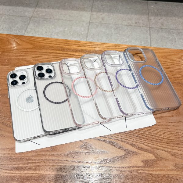 Fully Protected Electroplated MagSafe Corrugated Case for iPhone 11 12 13 14 15 16 Case - Image 7
