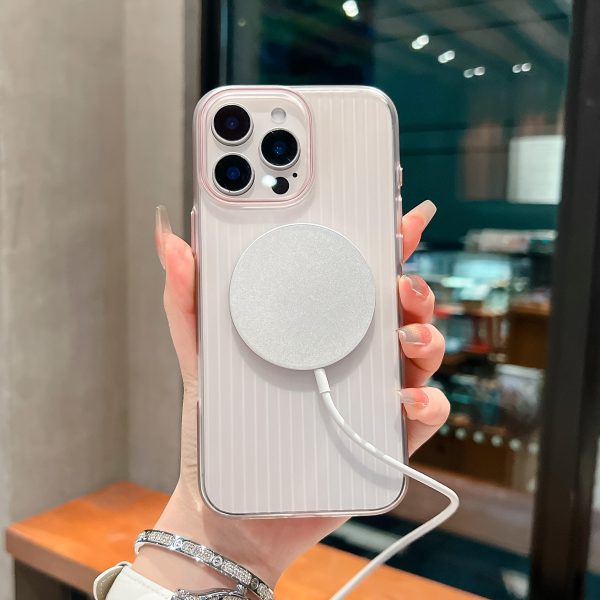 Fully Protected Electroplated MagSafe Corrugated Case for iPhone 11 12 13 14 15 16 Case - Image 6