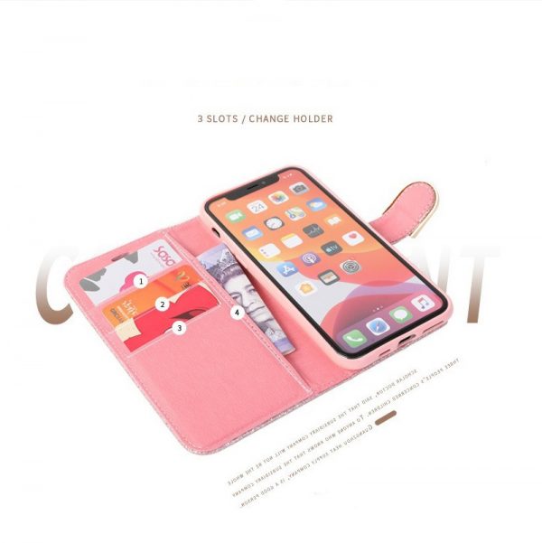 Glitter Girl Leather Cover for iPhone XR 11 12 13 14 15 16 Plus Pro Max Fashion Luxury Diamond Case - Image 4